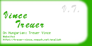 vince treuer business card